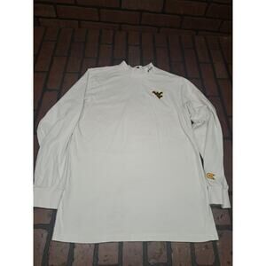 Mens Colosseum White West Virginia Mountaineers Pullover Lg